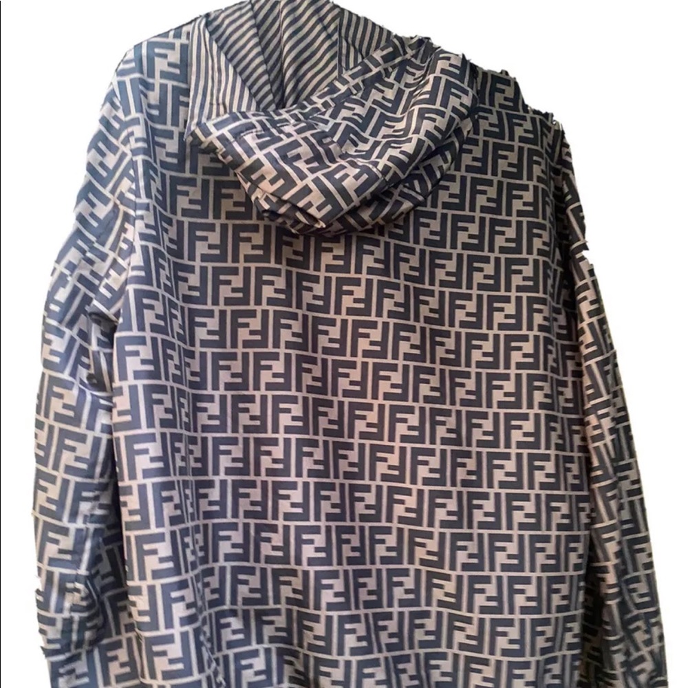 Vintage Reversible Fendi Monogram FF Track Jacket Size M Men.